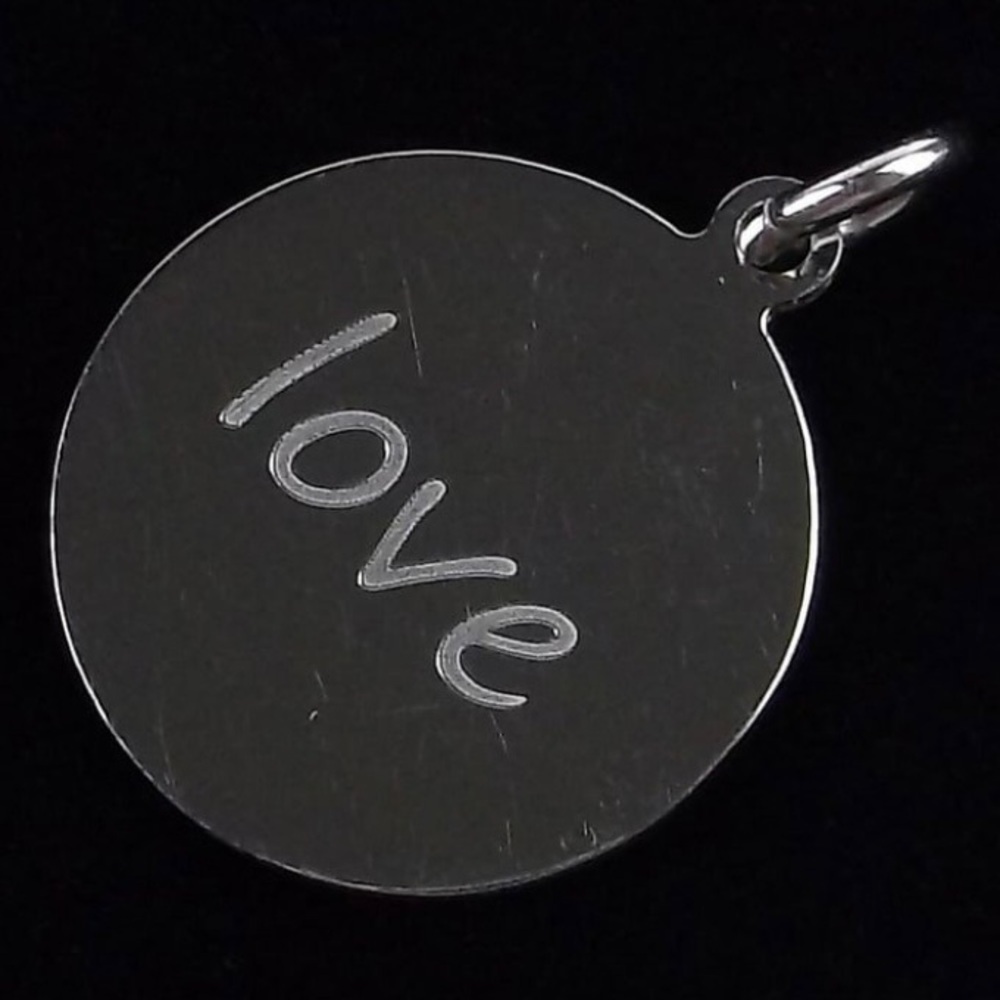 New Sterling Silver Love Pendant